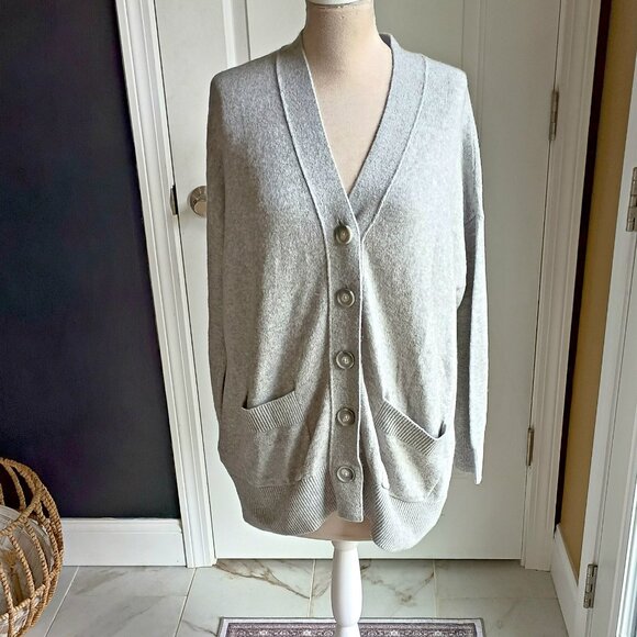 NEW! OVER SIZED BOYFRIEND CARDIGAN SWEATER By LOFT SZ M - Picture 4 of 4